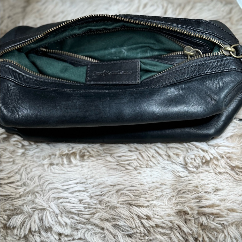 Polo Ralph Lauren Black Leather toiletries bag